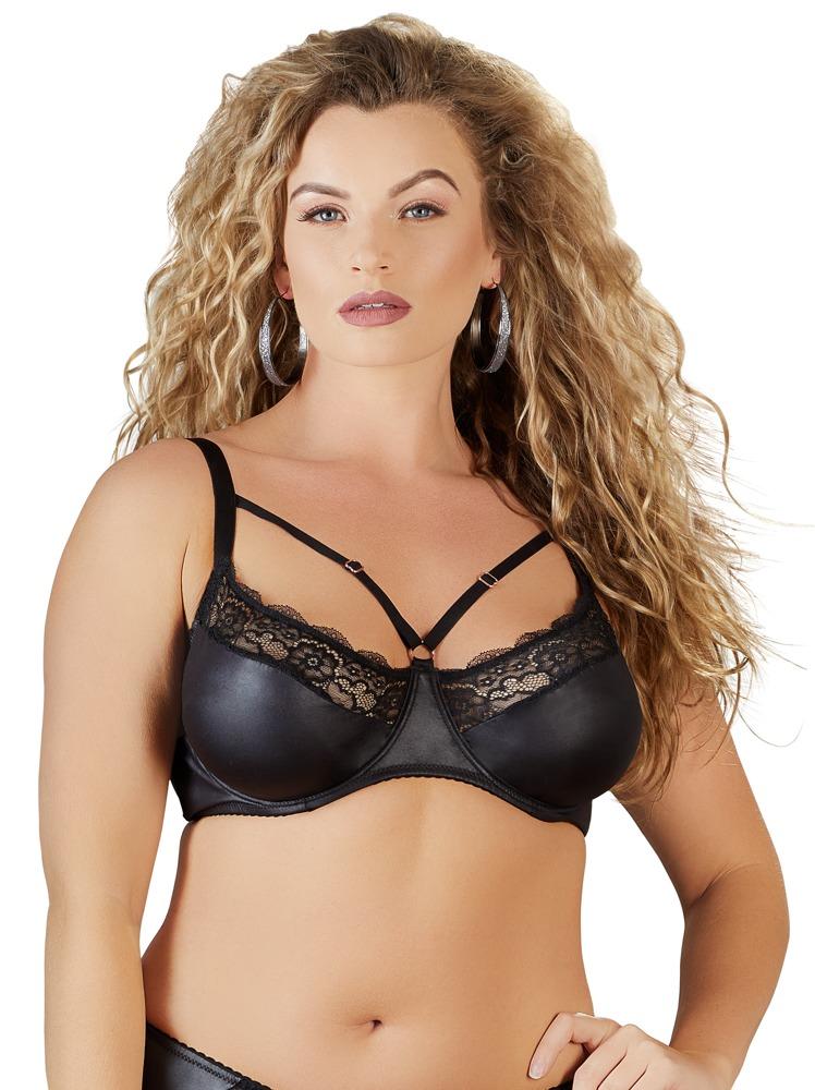Bügel-BH Farbe schwarz Übergrößen große Cups Maxi Big Cup Damen Erotik Sexy